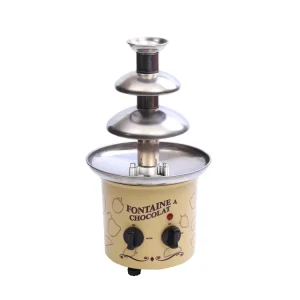 Stainless Steel Chocolate Fondue Fountain Electric 3 Tier Chocolate Fountain Chocolate Melting Pot