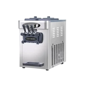 Stainless Steel Commercial Desktop Automatic Ice Cream Machine Three Flavors Soft Cone Maker Milk Fruit Other