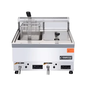 Stainless Steel Commercial Electric Deep Fryer Machine Food Grade Brushed Metal Finish Pressure Oil Fryer