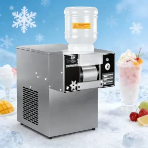 Stainless Steel Commercial Ice Shaver Automatic Crusher Easy Operate 5kg for Bubble Tea Shops Coffee Shops Restaurants Home Use
