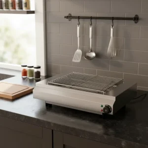 Stainless Steel Commercial Indoor Electric Grill Detachable Plate Smokeless Temperature Control for Restaurant Kitchen Appliance