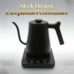 Stainless Steel Cordless Electric Kettle Digital Temperature Control 1L Capacity Auto Shut-off Intelligent Thermostatic