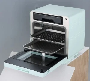 Stainless Steel Custom Large Capacity Modern Square All in One Electric Oven Smart Touch Air Fryer Microwave for Households