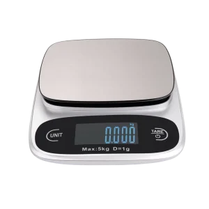 Stainless Steel Digital Kitchen Scale High Precision Battery Powered Auto Shut off for Baking 5 kg 10 kg 1 g