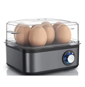 Stainless Steel Egg Steamer Electric Egg Boiler for 8 Eggs