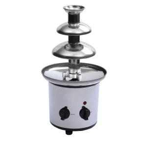 Stainless Steel Electric 3 Tier Chocolate Fondue Fountain