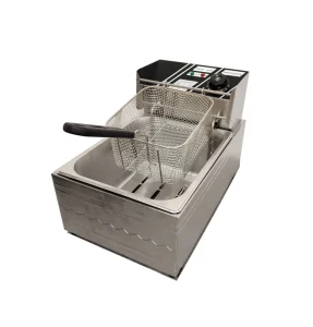Stainless Steel Electric 6L Single tank Single Basket French Fries Fryer deep Fries Chip Fryer