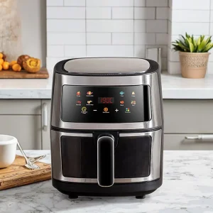 Stainless Steel Electric Air Fryer Household Smart Large Capacity Visual Non Turning Oil Free
