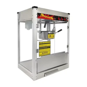 Stainless Steel Electric Automatic Popcorn Maker Machine for Bakery Use