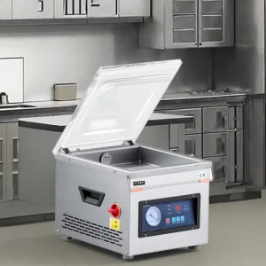 Stainless Steel Electric Automatic Small Desktop Vacuum Sealing Machine for Beef Fish Seafood Vegetable Chemical Packaging