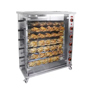 Stainless Steel Electric Chicken Rotisserie Oven 220V New Condition Good Price Gas Rotate Home Restaurant Use Food