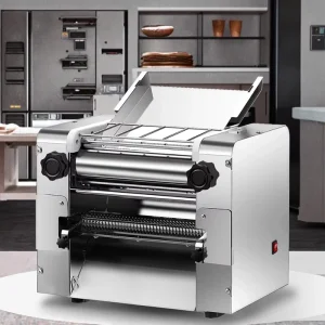 Stainless Steel Electric Dough Press Machine Adjustable Thickness Pasta Maker for Bakery Use for Flours Flour Mills