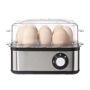 Stainless Steel Electric Egg Boiler 8 Egg Home Appliance for Cooking and Steaming Cooker