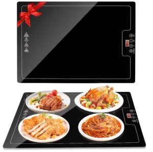 Stainless Steel Electric Food Warmer Coiled Heating Element Touch Control Energy Saving for Restaurant Buffets Household Outdoor