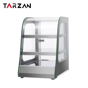 Stainless Steel Electric Food Warmer Showcase Bakery Warmer Showcase for Snack Shop