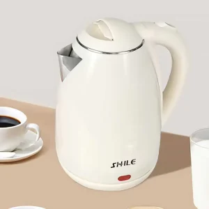 Stainless Steel Electric Kettle 2L Push-button Control Automatic Power-off Home Hot Water Appliance