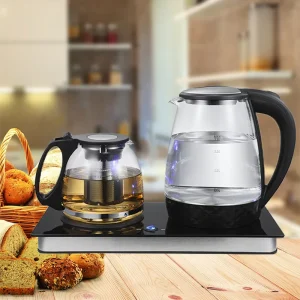 Stainless Steel Electric Kettle Heat resistant Handle 1.2L 1.5L 1.8L 2L Large Capacity with Tea Brewing Machine
