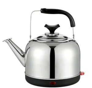 Stainless Steel Electric Kettle Modern Classic Anti-Dry-Burning Auto Shut 1440W Polished Exterior Household Water Boiler Kitchen