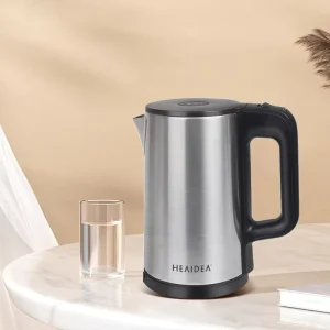 Stainless Steel Electric Kettle with Temperature Control Metal Design Made in China Factory