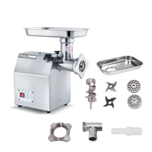 Stainless Steel Electric Meat Mincer Kitchen Equipment Meat Grinders Slicers Commercial Meat Grinder and Mixer Capacity 120kg/h