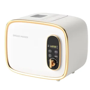 Stainless Steel Electric Mini Automatic Multifunction Household Bread Making Machine with Dough Fermentation English Operation
