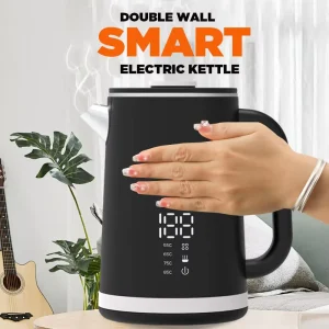 Stainless Steel Electric Water Kettle with Double Layer Insulation for Home Use Heat Preservation Feature