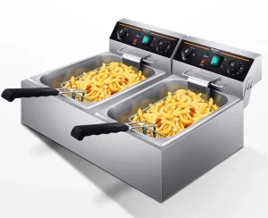 Stainless Steel Fast Heating Electric Industrial Deep Fryer Machine for Restaurant Use