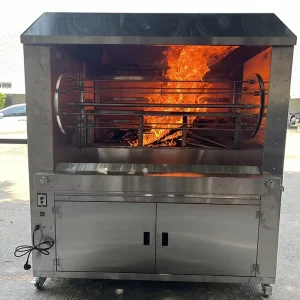 Stainless Steel Firewood Chicken Gas Oven Commercial Charcoal Chicken Rotisserie Machine