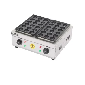 Stainless Steel Fish Pellet Ball and Taiyaki Waffle Maker Street Snack Food Baking Pan Ball Machine