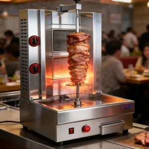 Stainless Steel Gas powered Automatic Rotating Chicken Barbecue Grill Rotisserie