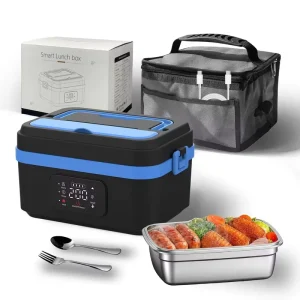 Stainless Steel Heated Lunch Box Adults Lunch Box with Heating Portable Electric Self Heating Food Warmer Lunch Box for Office
