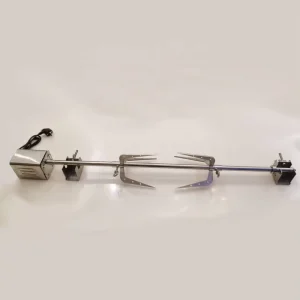 Stainless Steel Heavy duty Rotisserie with Heavy duty Forks and Motor for Large Meat Little Pig and Other Little Whole Animal