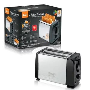 Stainless Steel Home 2 Slice Electric Panini Toaster Bread Machine Sandwich Maker Breakfast Pop up Toaster