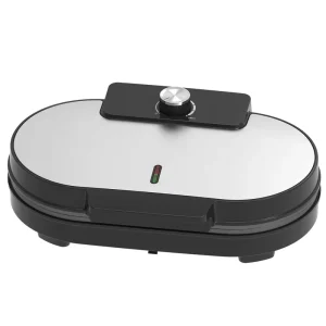 Stainless Steel Household Electric Dual Waffle Maker Double Waffle Bowl Maker