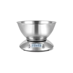 Stainless Steel Household Food Scale with a Bowl 5000 Gram 1g 11 Pounds Kitchen Scale