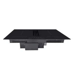 Stainless Steel Induction Cooktop with Built-In Range Hood and Extractor for Household and Hotel Use