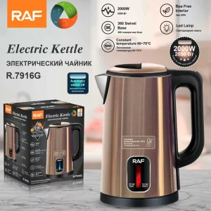 Stainless Steel Insulated Electric Kettle 2.5L Capacity Automatic Power Off BPA Free 360 Rotational Base for Hotel Outdoor Car
