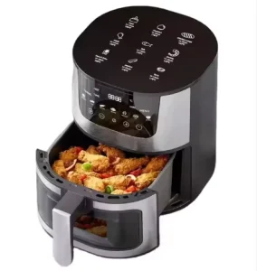 Stainless Steel Intelligent Visible Air Fryer Household Oven Touch Electric Fryer Without Oil Freidora De Aire