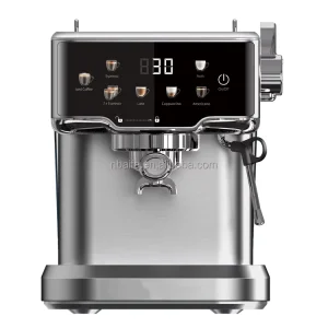 Stainless Steel Italian 15 Bar Smart Coffee Maker Commercial Espresso Coffee Machine