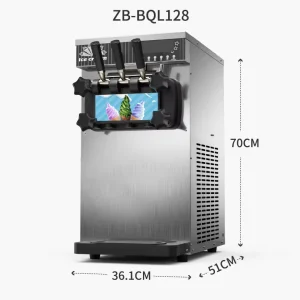 Stainless Steel Loading Ice Cream Maker Commercial 3 Flavors Soft Serve Icecream Making Yogurt Ice Cream Machine for Business