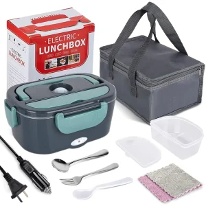 Stainless Steel Lunch Box Portable Food Warmer Container Electric Lunch Box for Kid Adult