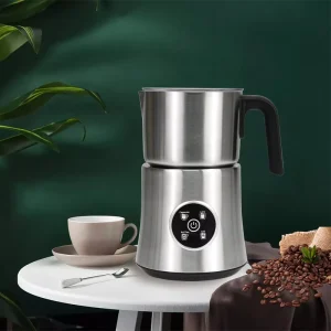 Stainless Steel Magnetic Electric Milk Frother with 900ml Capacity Dishwasher Safe