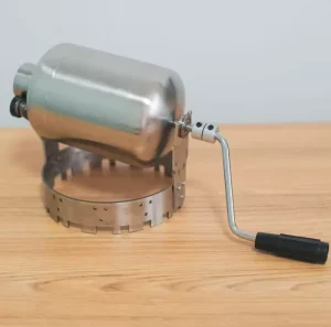 Stainless Steel Manual Coffee Bean Roaster Hand Crank Drum Machine Portable Coffee Baker for Home Camping Use