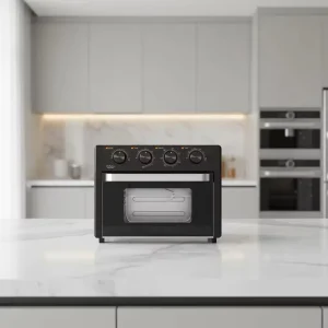 Stainless Steel Mechanical Timer Control Air Fryer Oven 23L Multifunctional Kitchen Roasting Baking Oven