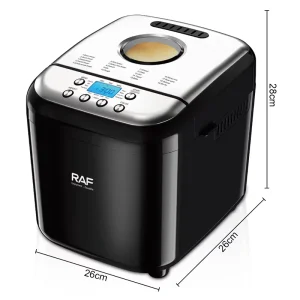 Stainless Steel Non Stick Bread Maker Machine Automatic Keep Warm 1.5L/1lb Loaf Household Small Bake Evenly English Timer