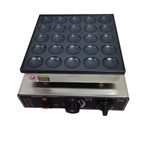 Stainless Steel Nonstick Mini Pancakes Machine Electric Dutch Mini Pancakes Machine 25 Pancake Maker Food Processing