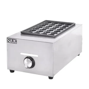 Stainless Steel Octopus Balls and Fish Pellet Grill Baking Machine Takoyaki Maker and Food Snack Machine