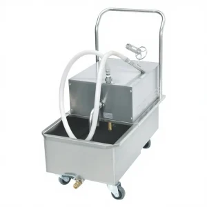 Stainless Steel Restaurant Shortening Deep Fryer Kitchen Oil Filter Machine Oil Filter Cart