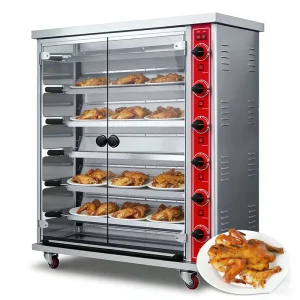 Stainless Steel Roast Chicken Container Gas Chicken Rotisserie Machine for Restauarnt