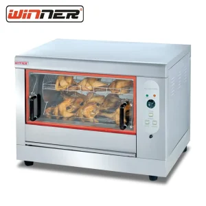 Stainless Steel Rotary Chicken Oven with Energy Saving Easy Cleaning Features Electric for Fast Food Shops